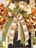 White Pumpkin Bow