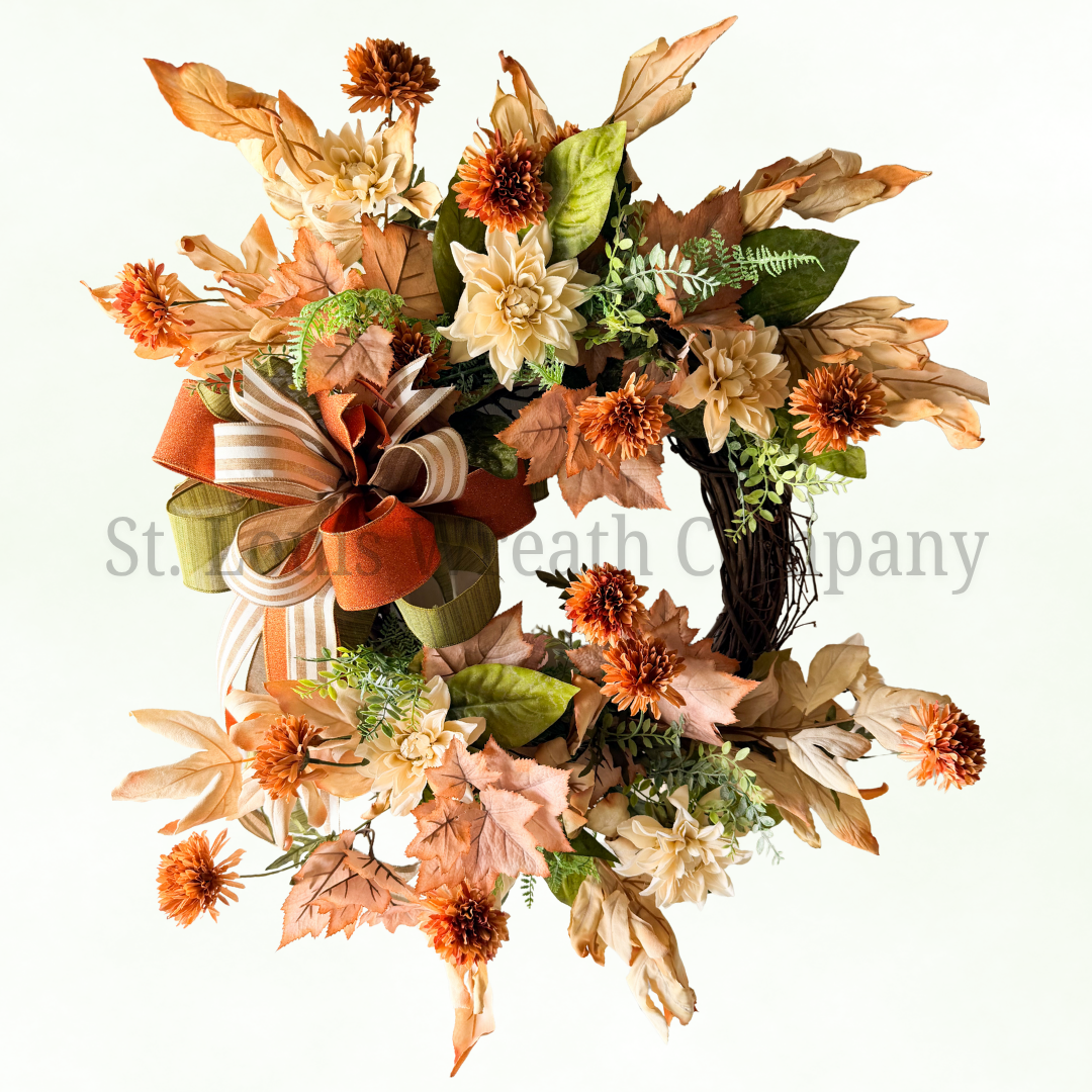 Cozy Cottage - Fall Wreath (27”-29” Total Diameter)