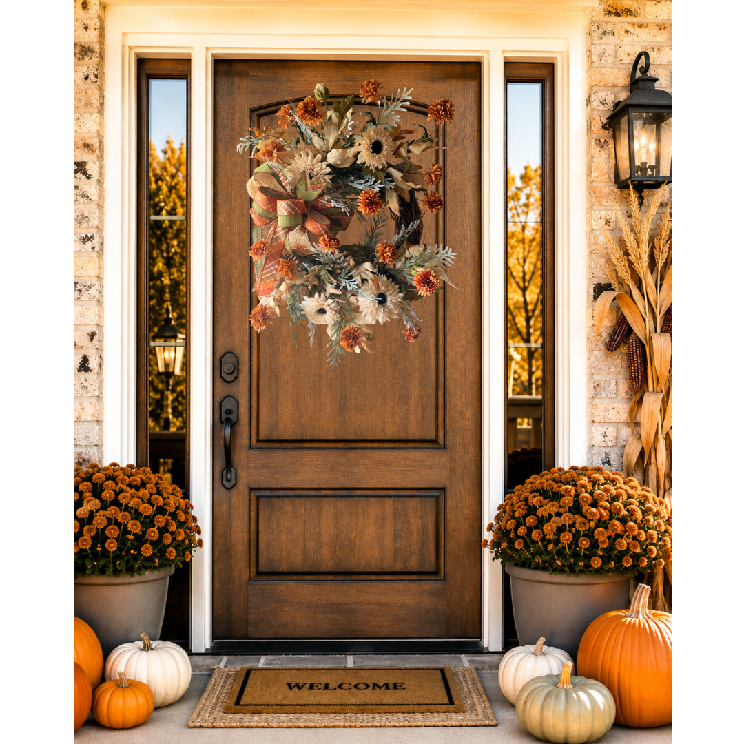Autumn Aubrey - Fall Wreath (27”-29” Total Diameter)