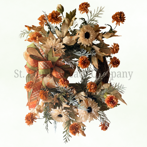 Autumn Aubrey - Fall Wreath (27”-29” Total Diameter)