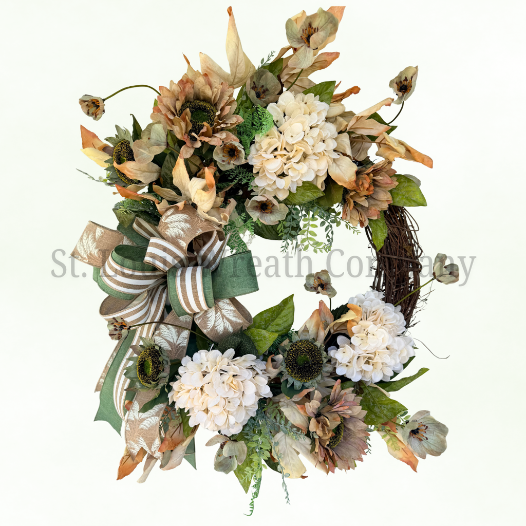 Neutral Fall - Fall Wreath (27”-29” Total Diameter)