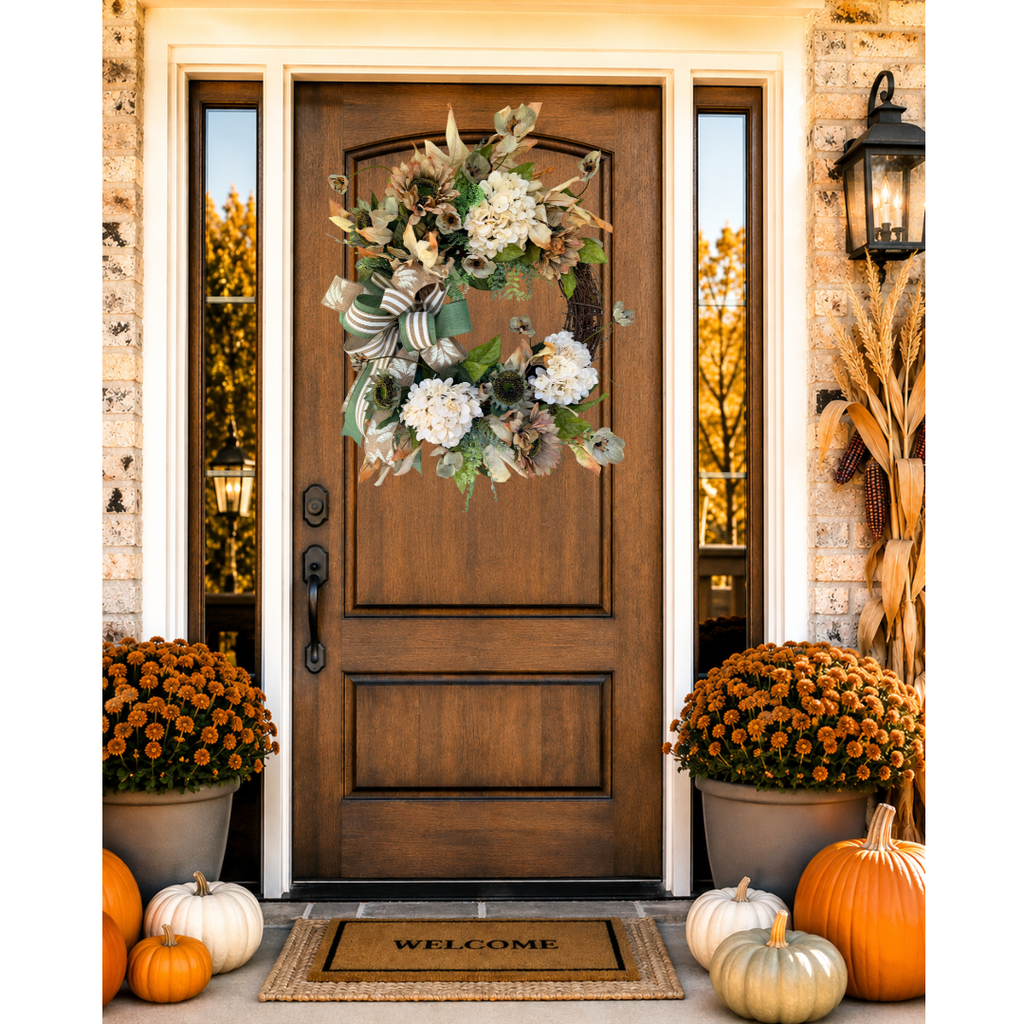 Neutral Fall - Fall Wreath (27”-29” Total Diameter)