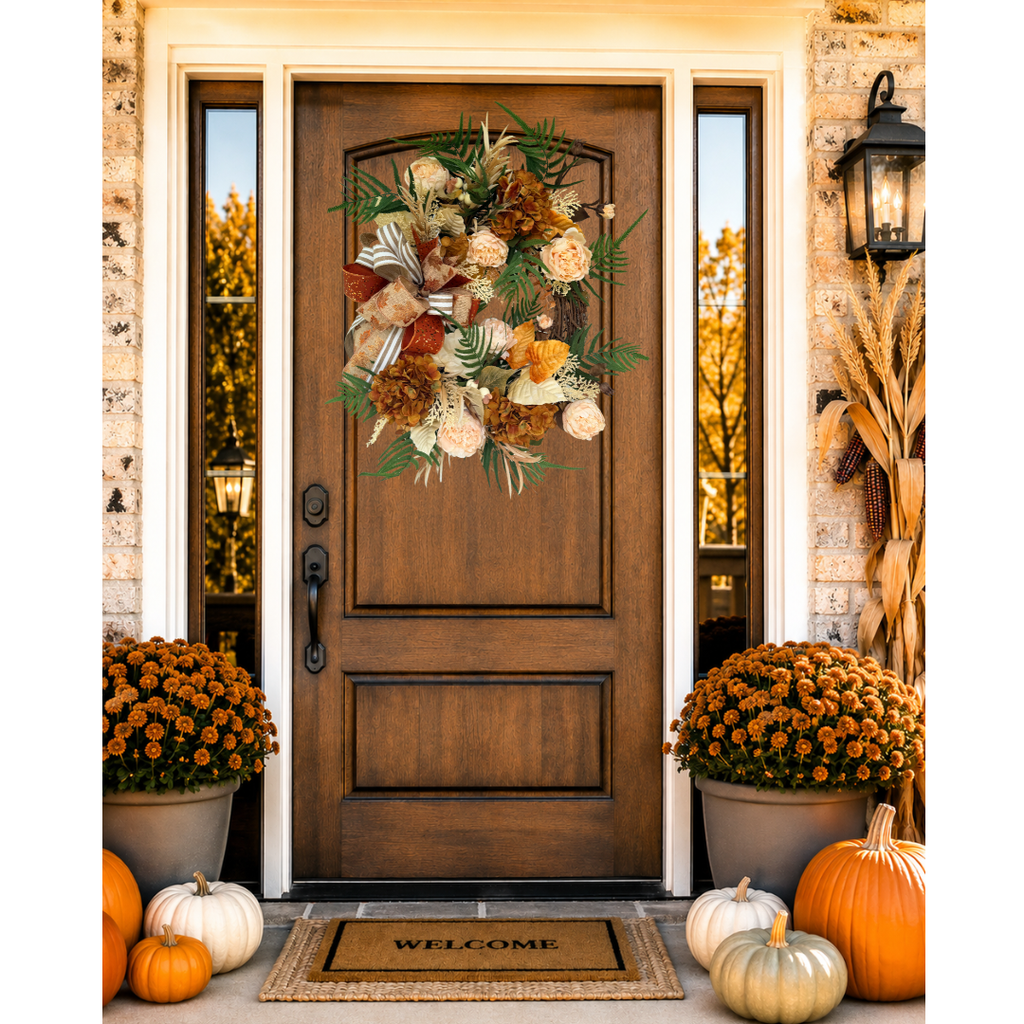 Autumn Bliss - Fall Wreath (27”-29” Total Diameter)